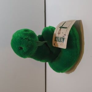 Vintage First and Main Inc rainbow rainforest green rattlesnake 6 inch plush